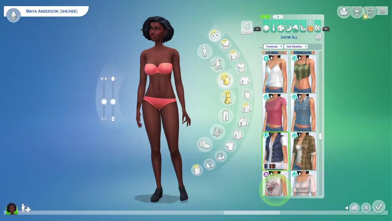 SIMS4|Making A New Sim In My Save File|No Commentary