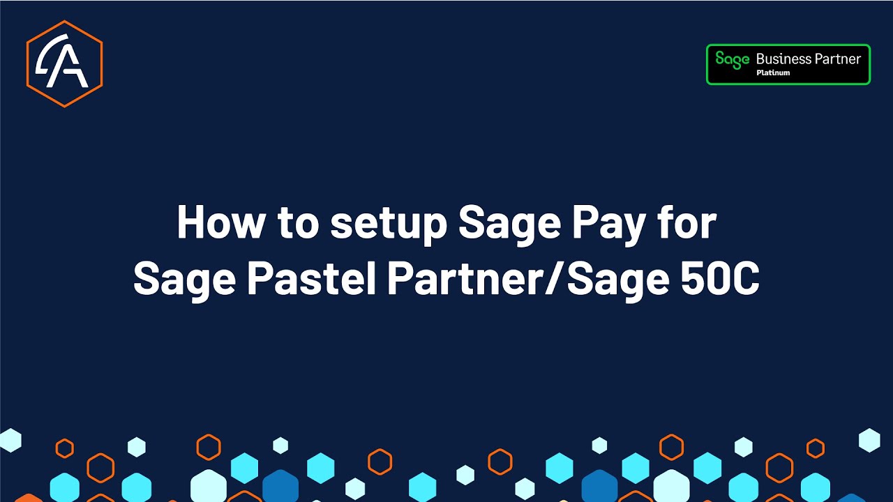How to setup Sage Pay for Sage Pastel Partner/Sage 50C