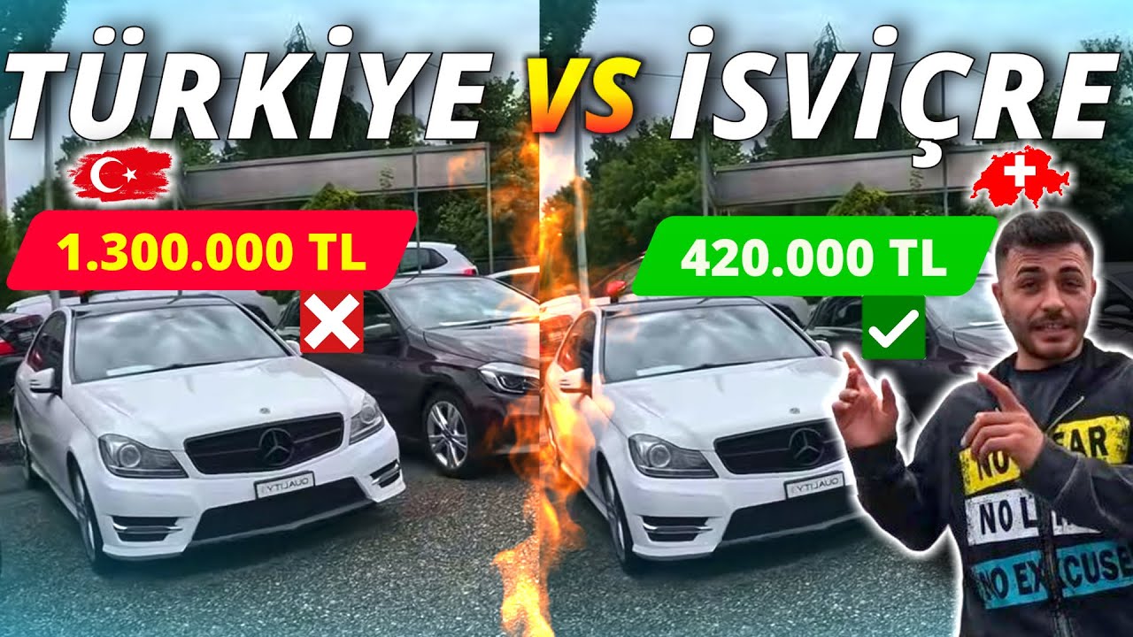 İsviçre Araba Fiyatları(2025) İsviçre& Türkiye Fiyat Karşılaştırması