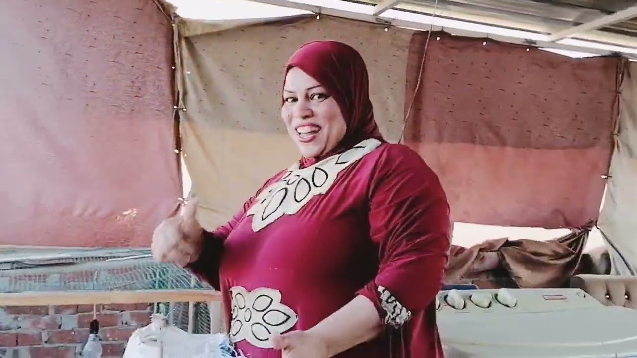 قمت من بدرى خلصت شغلى اللى كان على سطح البيت وهيا دى الست المصريه الشطوره 👍 🦆🐓