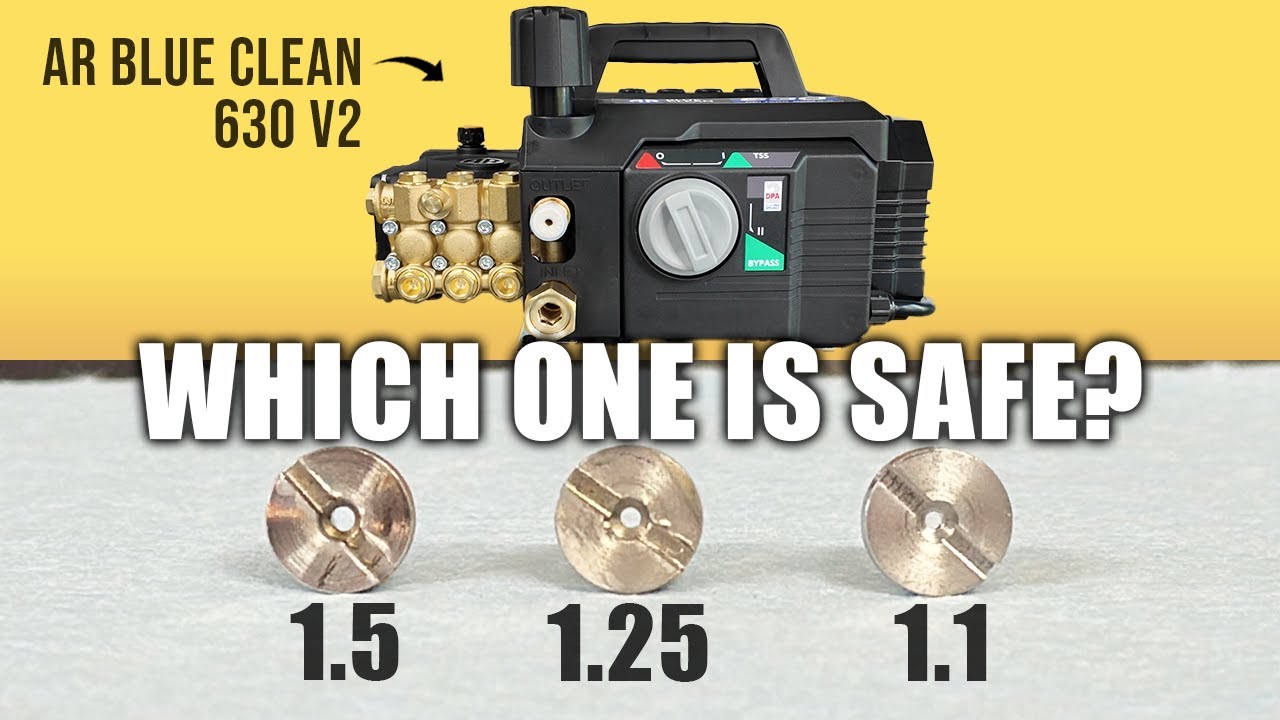 Предупреждение о наличии отверстий для пенной пушки в новом AR Blue Clean 630 V2