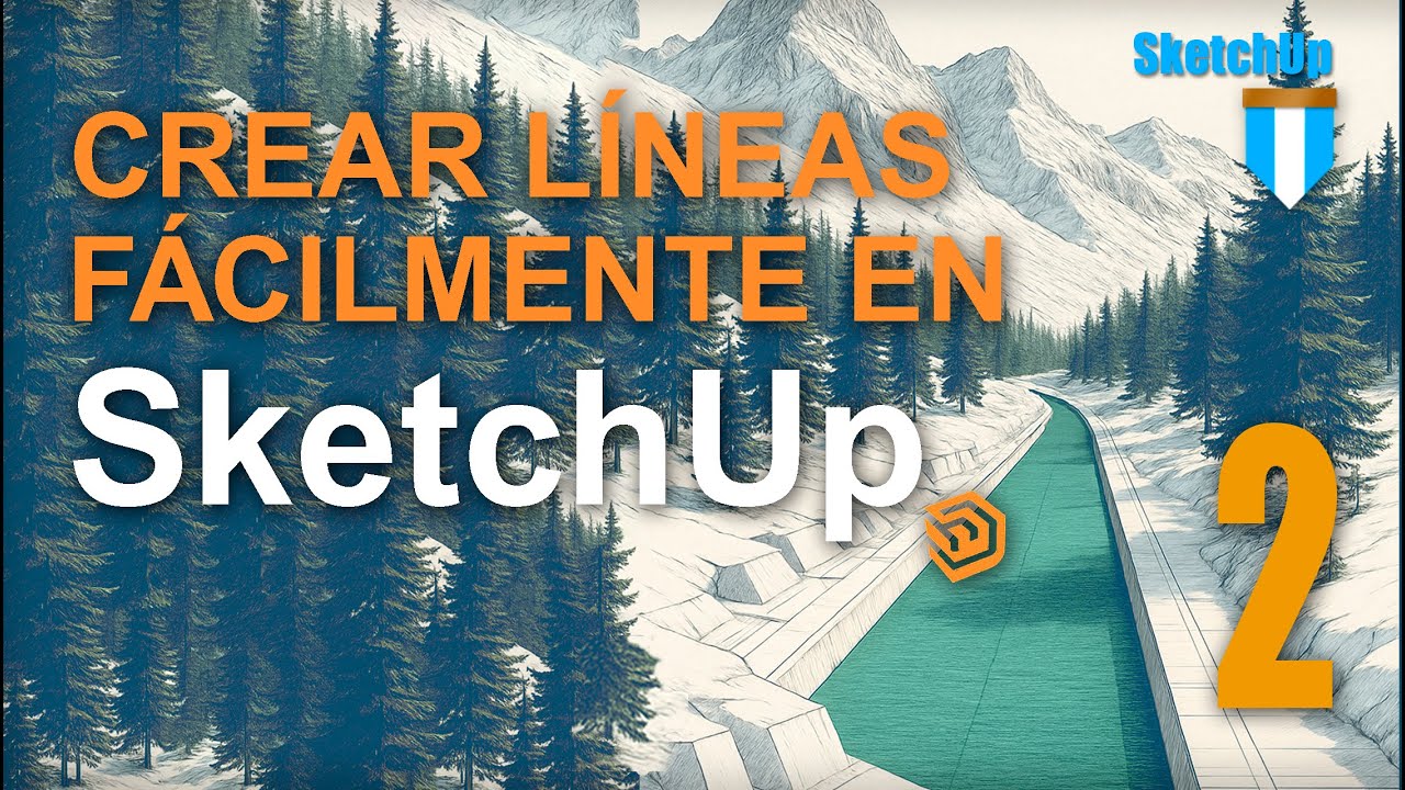 Crear líneas con ángulo, paralelas etc., de manera sencilla en #sketchup