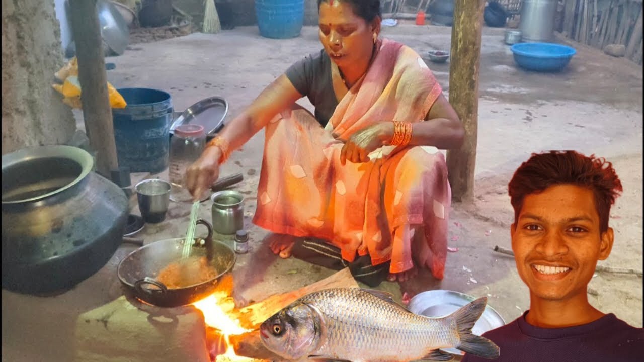 आज में बहुत खुश हो हमर घर मछली साग बनावत हे !