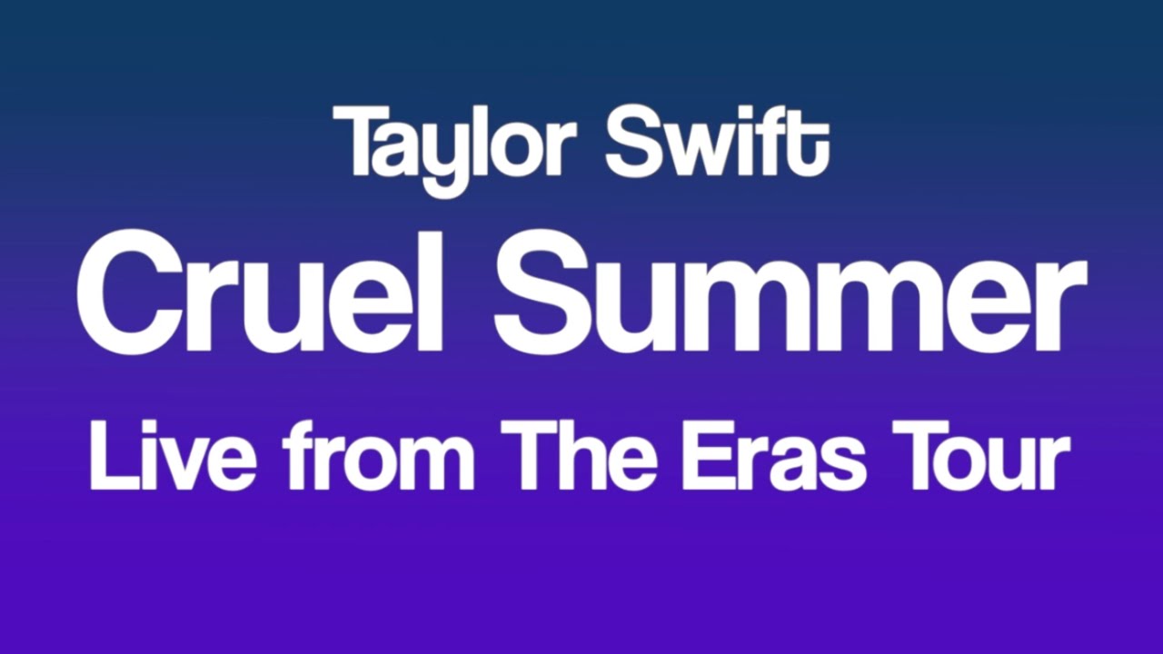 Taylor Swift - Cruel Summer (Live from Eras Tour) - Acoustic Karaoke