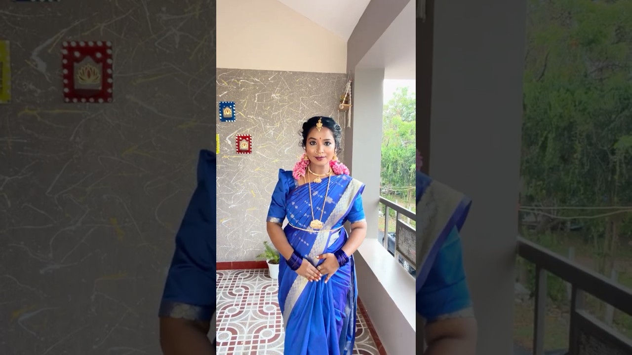 Vintage look 🪷❤️#makeup #saree #styling #reel #traditional #vintage #viral #trending