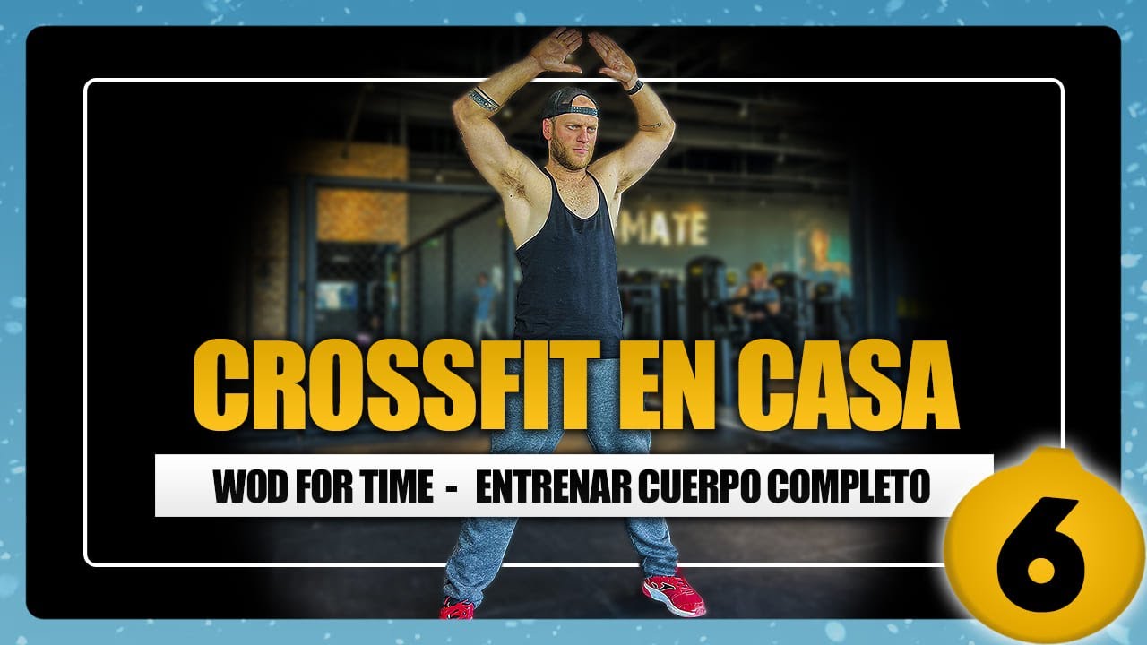 CROSSFIT EN CASA CON MANCUERNAS para trabajar TODO TU CUERPO | Wod For Time