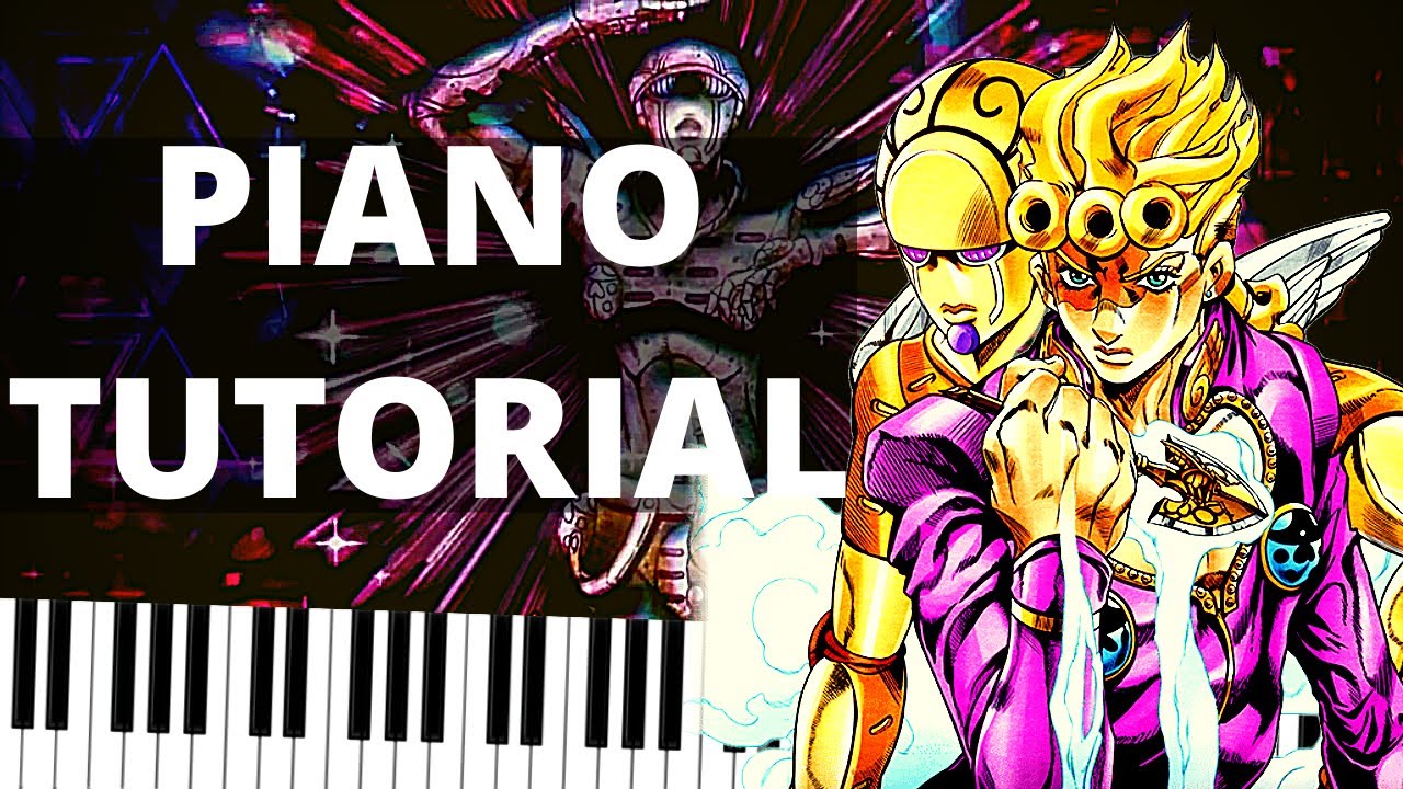Modern Crusaders JoJo Piano Tutorial - jojo's bizarre adventure part 5 ending 2 piano sheet music