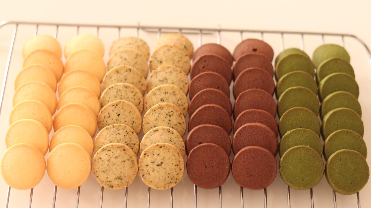 【卵黄1個分で♪】4種類のアイスボックスクッキーの作り方／ Icebox Cookies Recipe