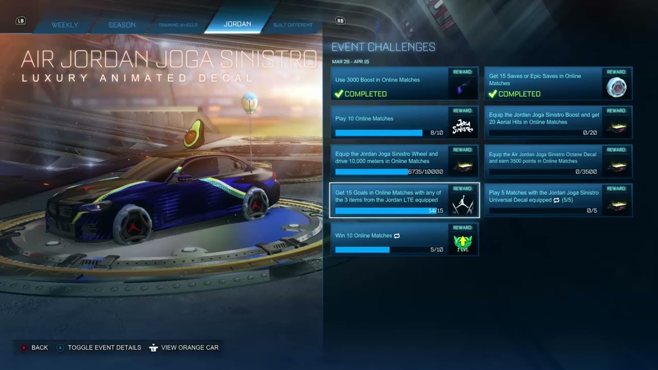 Air Jordan LTE + Training Wheels LTE - LAST CHANCE (Rocket League / Fortnite)