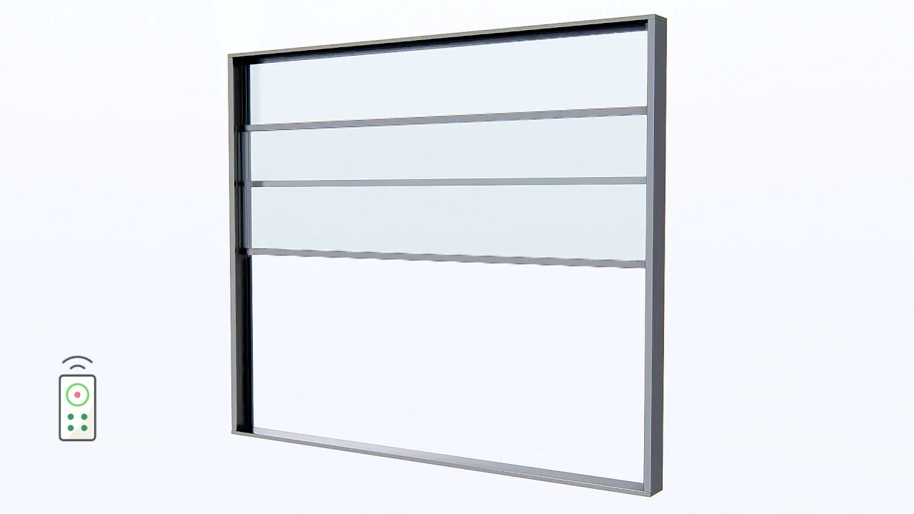 Guillotine Door - 3 Panel Vertically Sliding Automated Sash Glass System