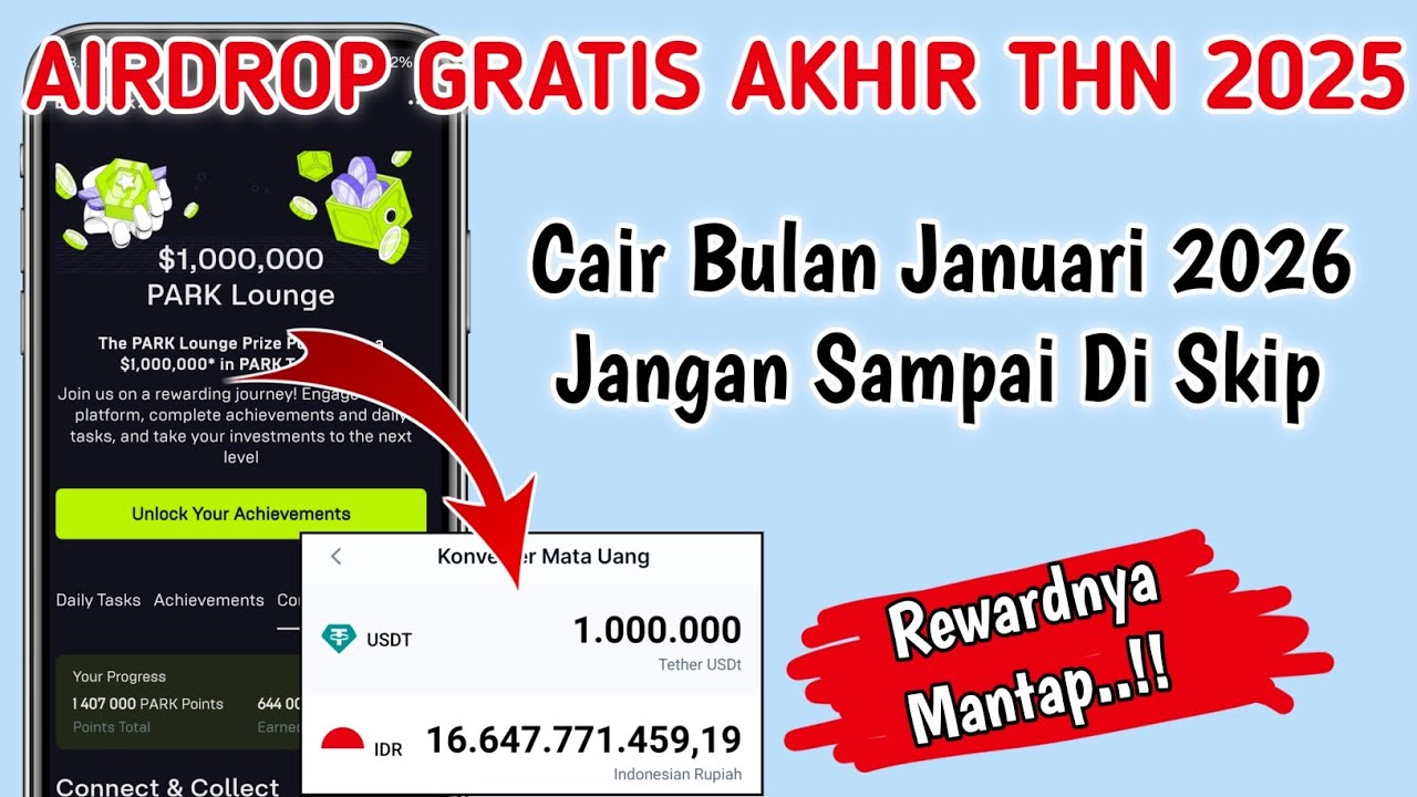 Total Reward $1,000,000 PARK Token‼️ EarnPark Airdrop, Latest Free Airdrop 2025