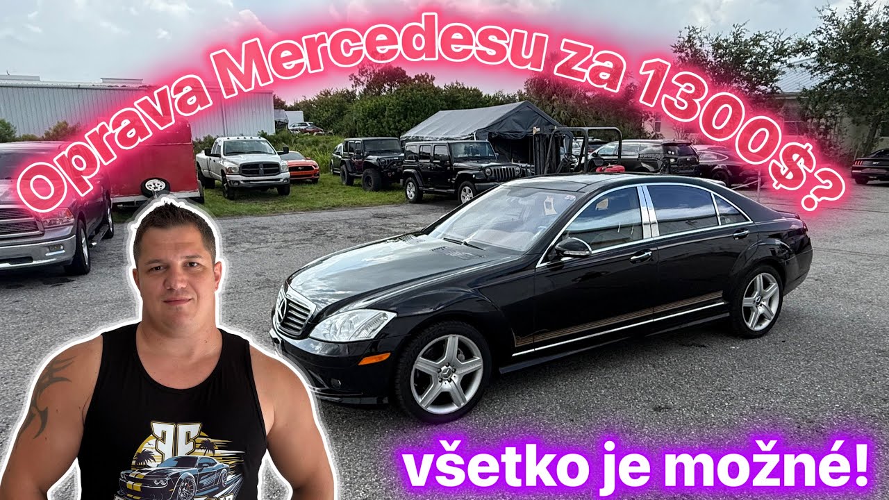 Oprava búraného Mercedes S550 za 1300$? Aj to je možné!