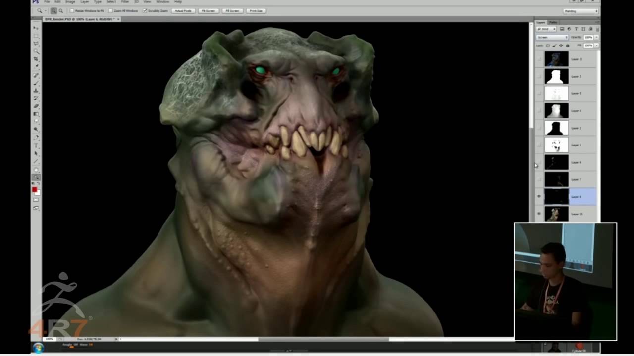 ZSummit 2014 - Raphael Grassetti : Zbrush rendering and light setup in photoshop