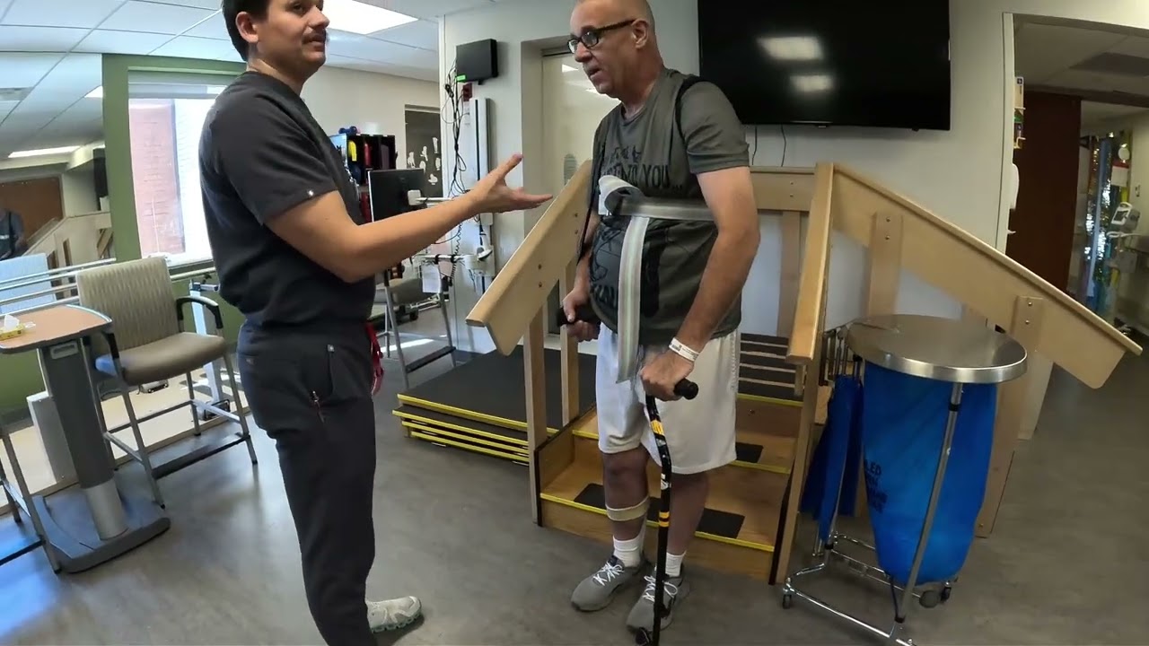 Learning to use stairs after the #Stroke
