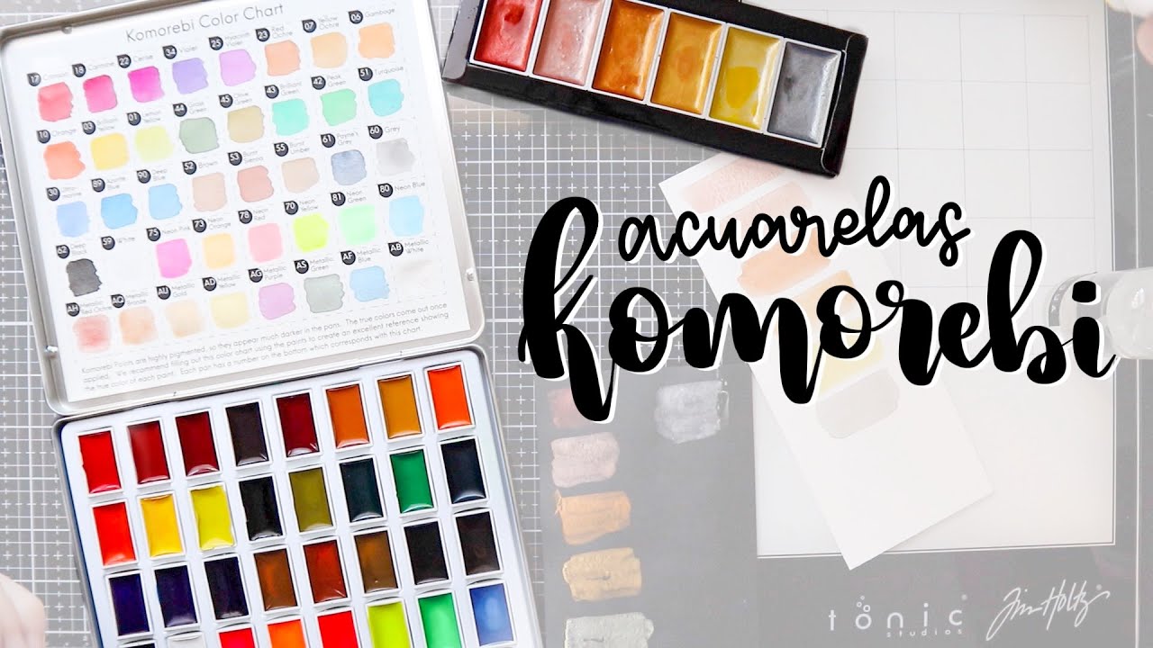 REVIEW ACUARELAS KOMOREBI (JAPONESAS) de MozArt Supplies y pinceles ESCODA| UNBOXING