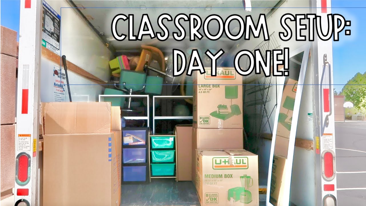 CLASSROOM SETUP DAY ONE: Moving to my new school!