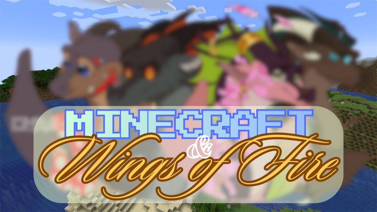 Drawing more MINECRAFT BIOMES As WINGS OF FIRE DRAGONS!