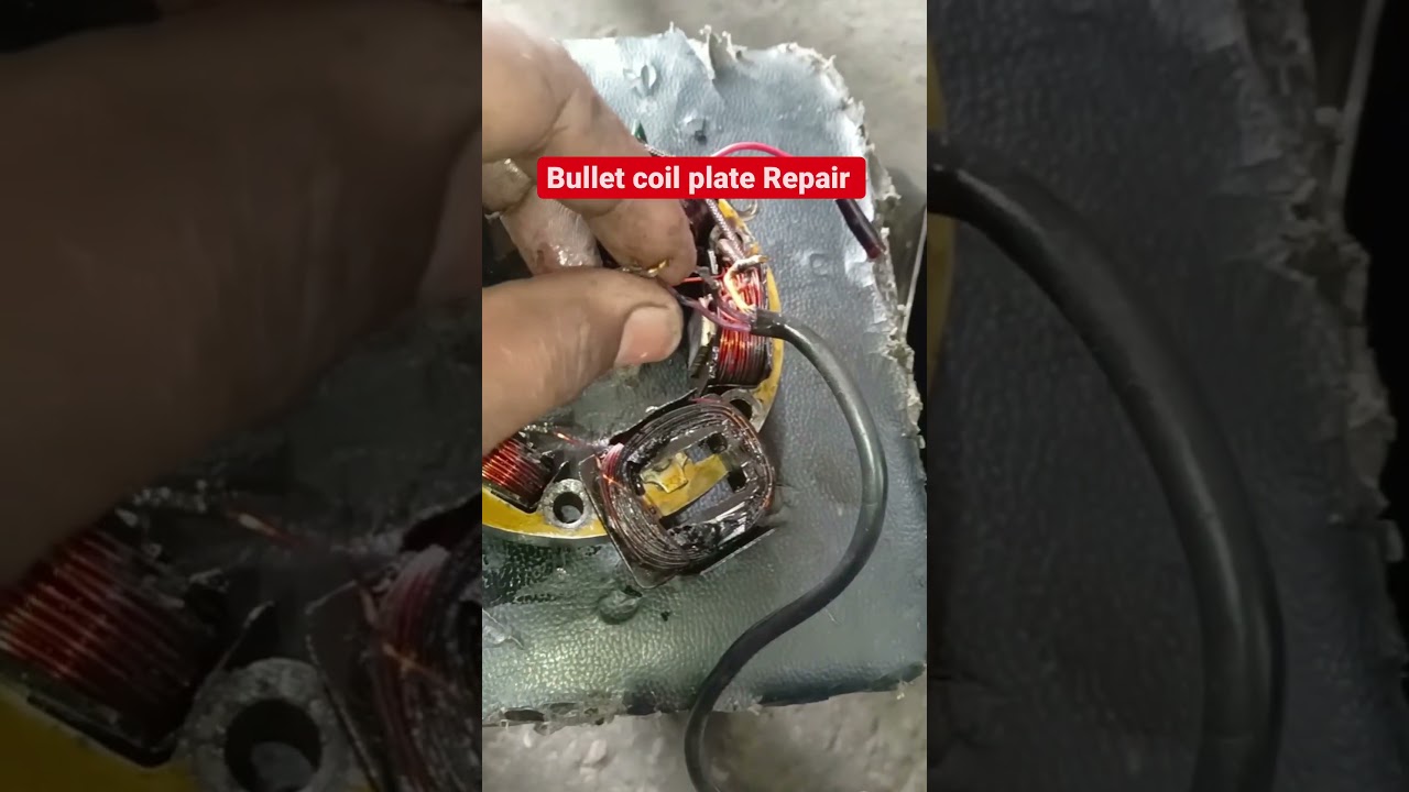 Bullet 350 coil plate Repair ⭕