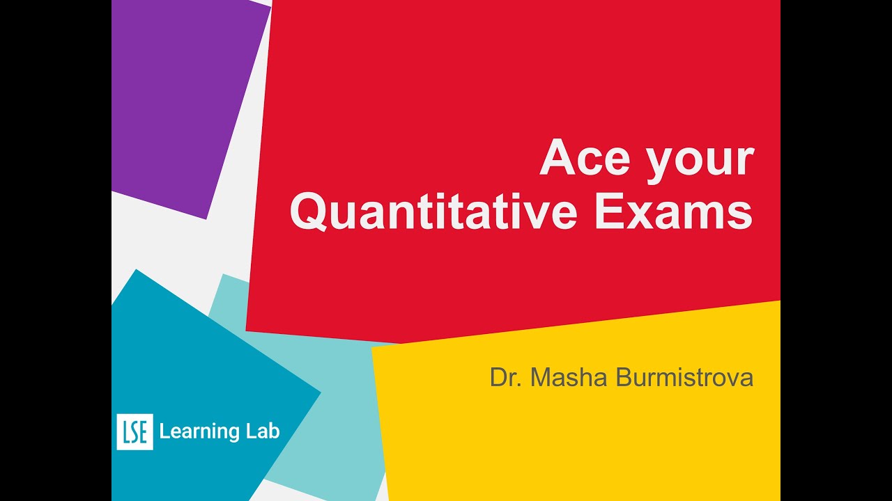 Ace your quantitative exams