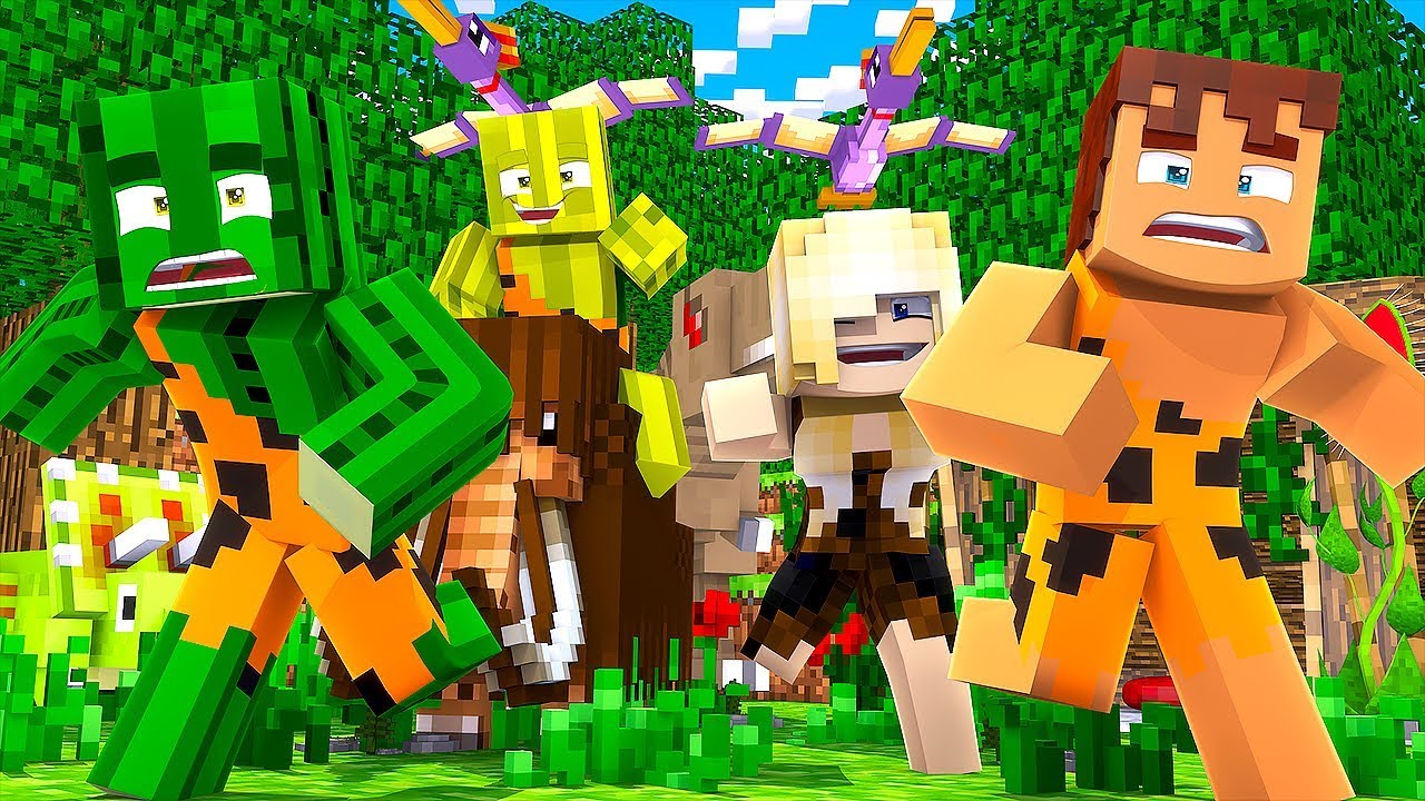 24 STUNDEN ÜBERLEBEN in der STEINZEIT?! - Minecraft WOLF