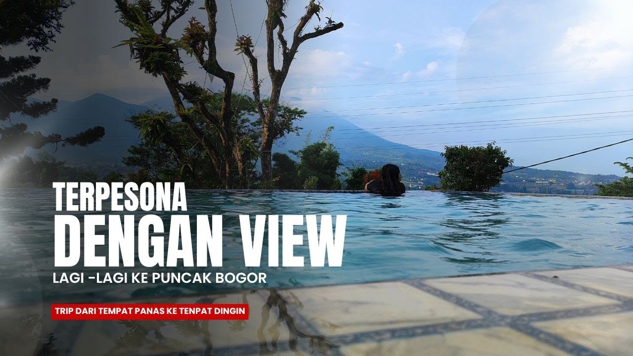 STAYCATION DI VILLA PUNCAK‼️ PEMANDANGAN LANGSUNG GUNUNG GEDE 🌄 | Touring Seru ke Puncak 🏍️