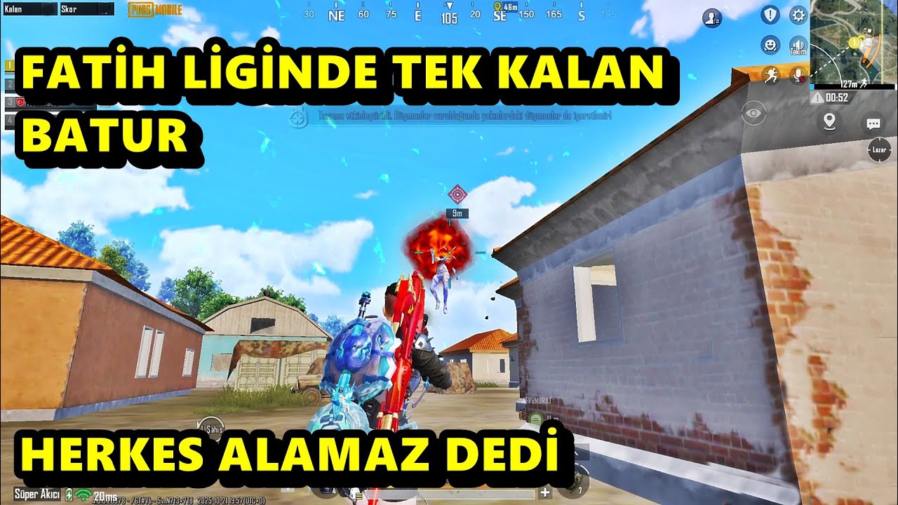 FATİH LİGİNDE TEK BAŞINA KALAN BATUR ! HERKES ALAMAZ DEDİ PUBG MOBİLE