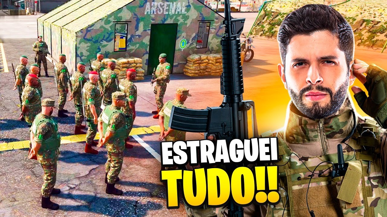DEU RUIM!! INSTRUÇÃO DE BOMBAS NO GTA RP DE EXÉRCITO!!
