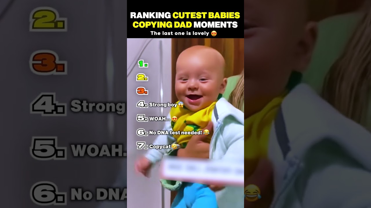 Ranking Cutest Babies Copying Dad Moments