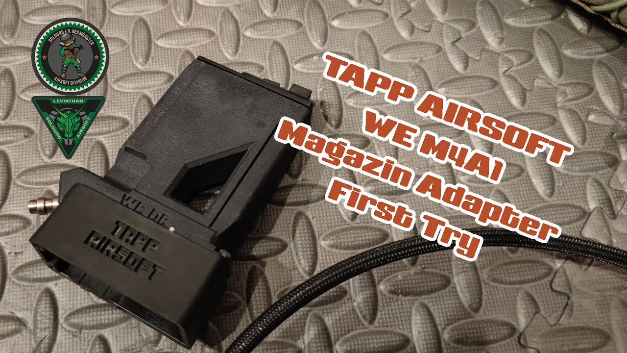 WE M4A1 mit TAPP AIrsoft Magazin Adapter
