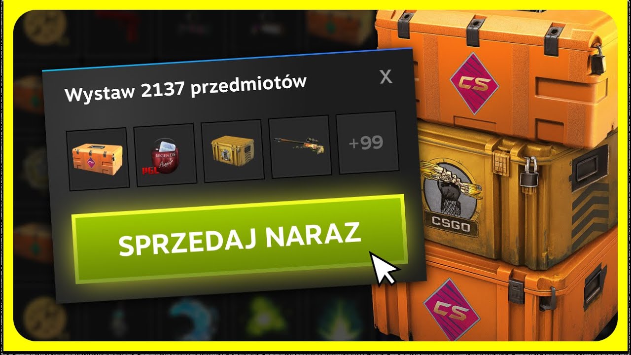 JAK SPRZEDAĆ NARAZ WIELE ITEM&Oacute;W? | Jak sprzedać dużo przedmiot&oacute;w na Steam w 2026 | Poradnik CS2