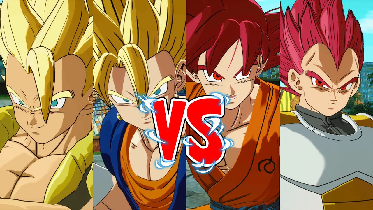 Sparking! Zero - Requested match: Vegetto&Gogeta Super Saiyan vs Goku&Vegeta Super Saiyan God