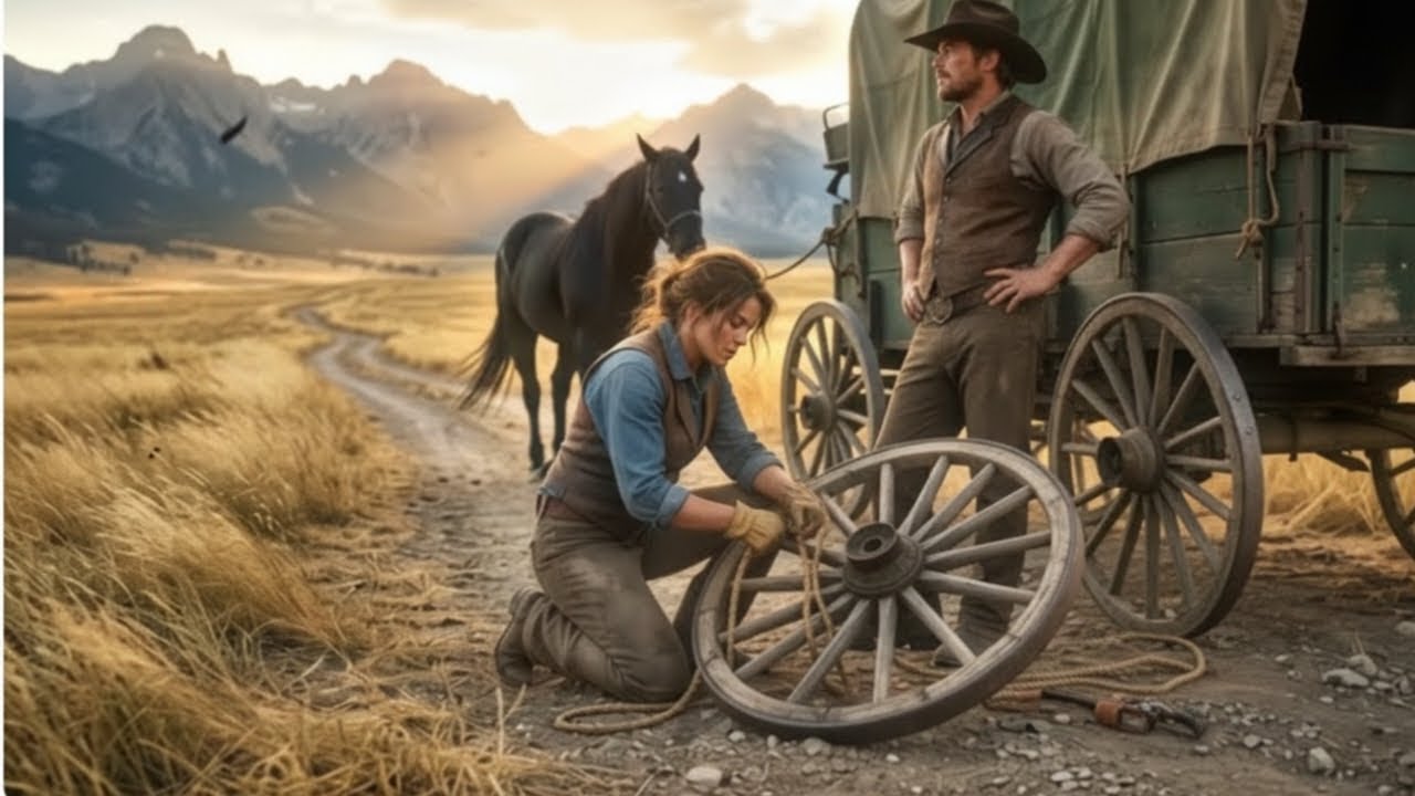 She Helped a Millionaire Cowboy Repair His Horse-Drawn Wagon…The Next Day,a Mysterious Horse Arrived