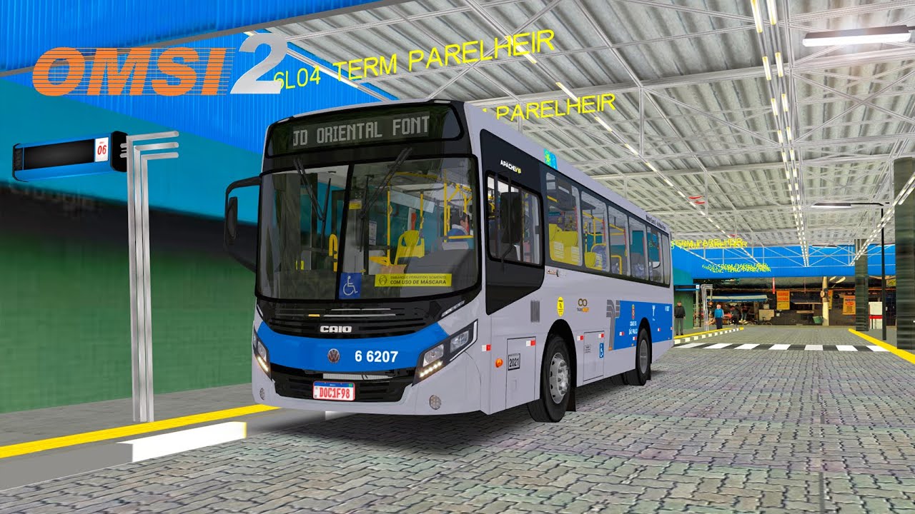 [OMSI 2] 6L04-42 T. Parelheiros → Jd. Oriental | Apache VIP IV Midi | SP-Extremo Parelheiros V3