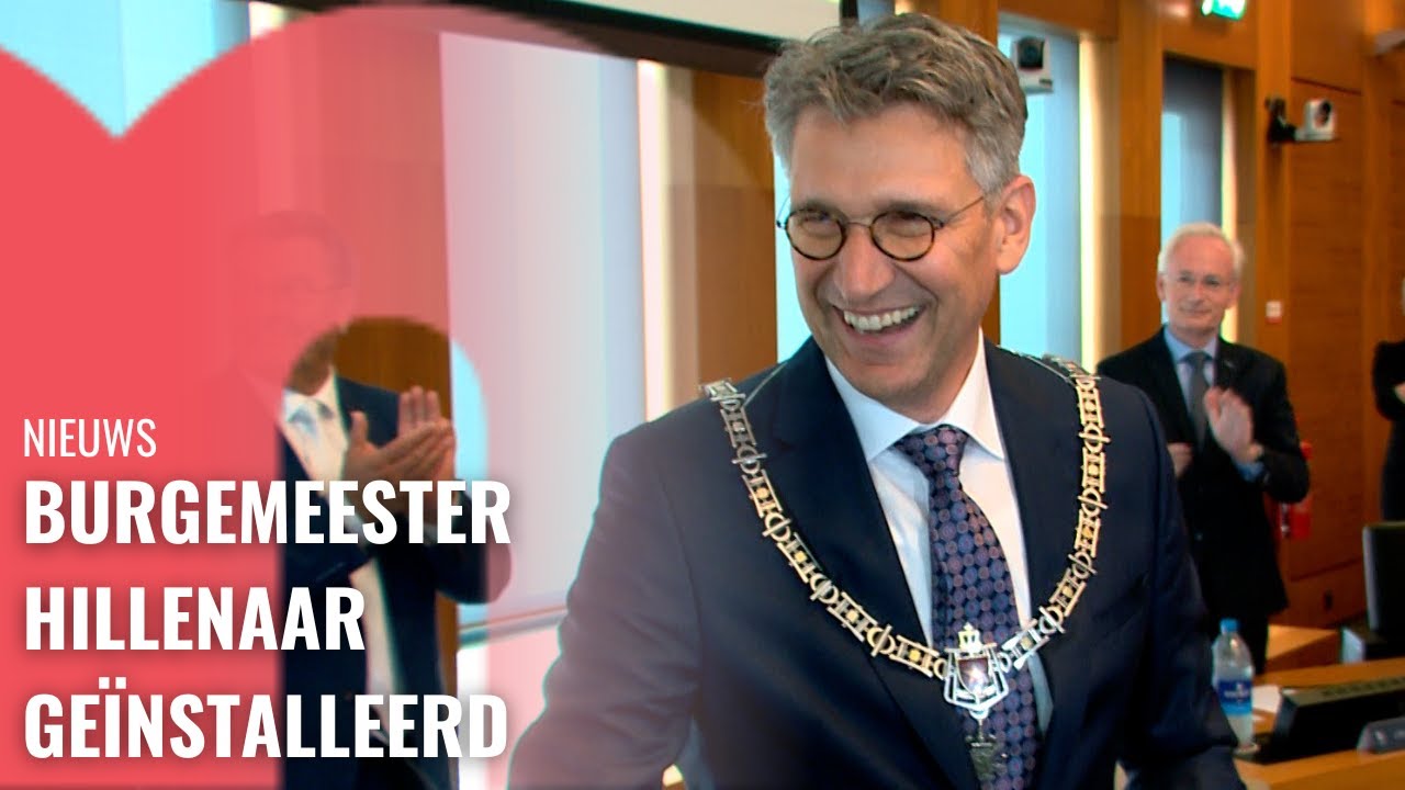 Installatie nieuwe burgemeester Wim Hillenaar