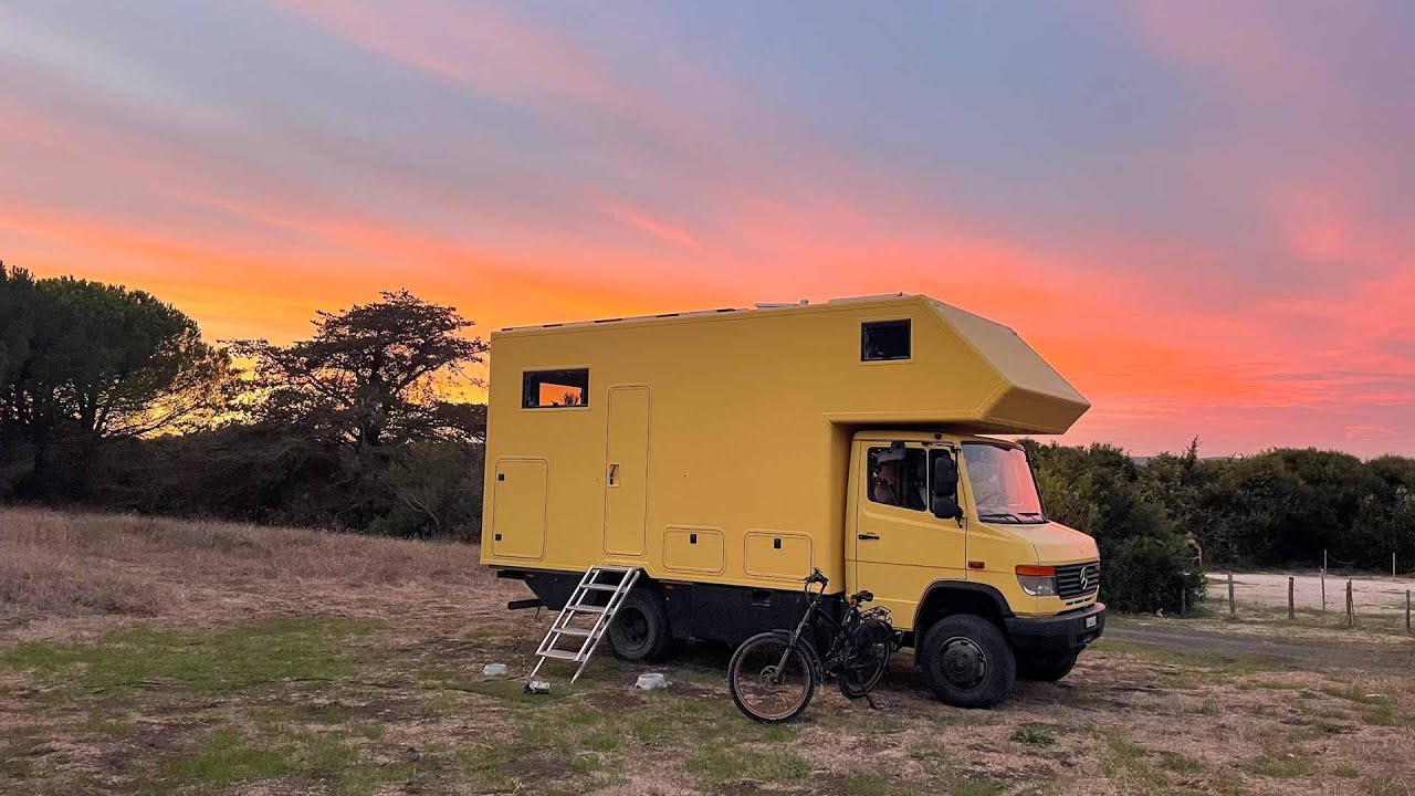 Vor Orbetello und in Ansedonia in der Toskana Italien mit dem Camper