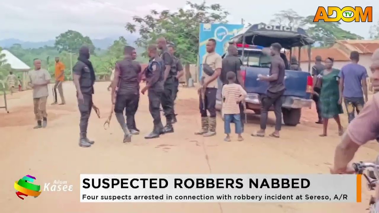 Suspected Robbers Nabbed: Four suspects arrested in connection with robbery incident at Sereso, A/R