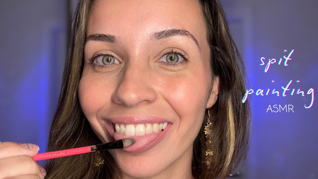 ASMR | SPIT PAINTING your makeup 💄