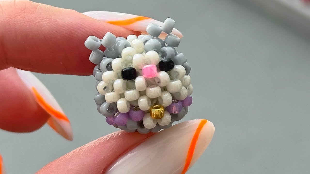 DIY 3D Beaded Cat ✨ Kawaii Seed Bead Amigurumi Tutorial