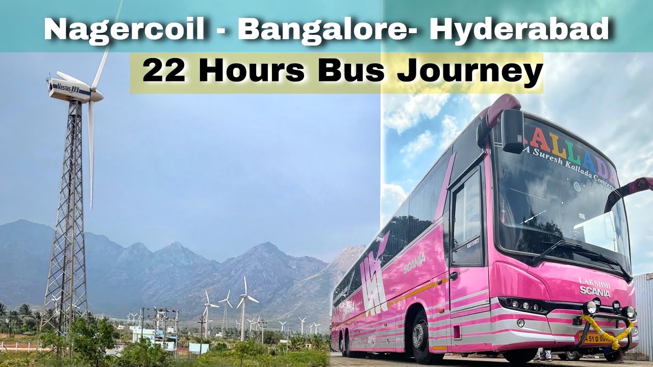 South India’s Most Beautiful Bus Journey | Nagercoil To Hyderabad by Scania Bus