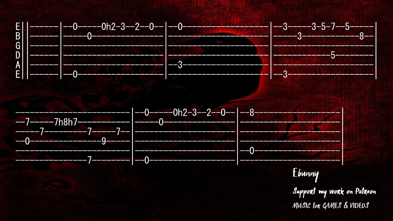 Medieval Music - Heroes Never Die [Full Acoustic Guitar Tab by Ebunny] Fingerstyle How to Play