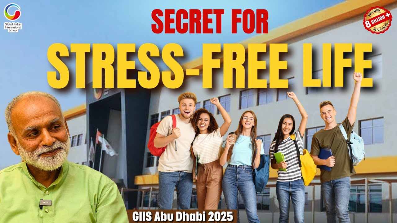 Secret for Stress-free Life | GIIS, Abu Dhabi 2025 | Shabdyog | Meditation through listening