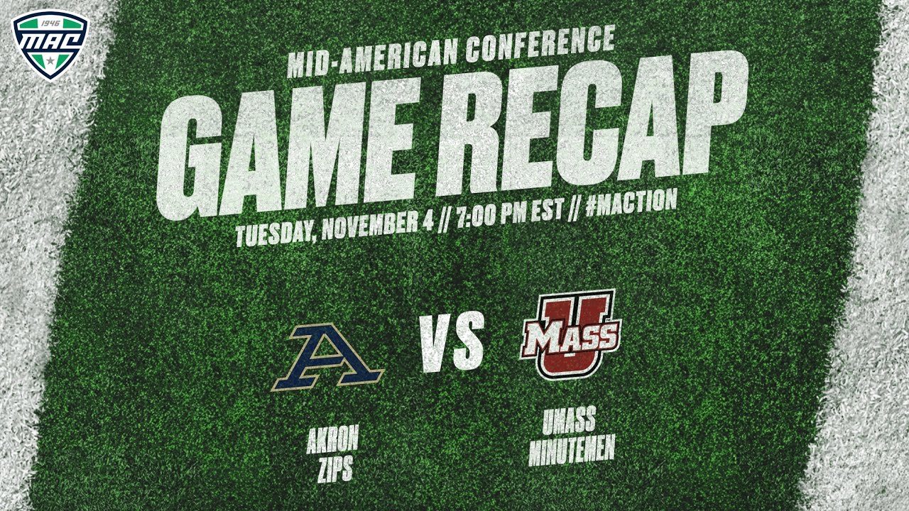 Condensed Game: Akron 44, UMass 10 | 11.4.25