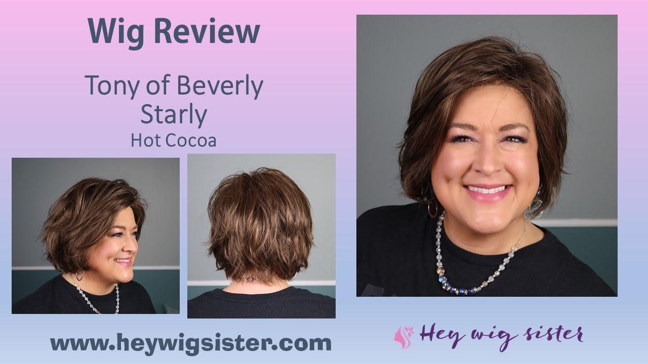 WIG REVIEW | Tony of Beverly Starly in Hot Cocoa- lace front, short shaggy bob cut