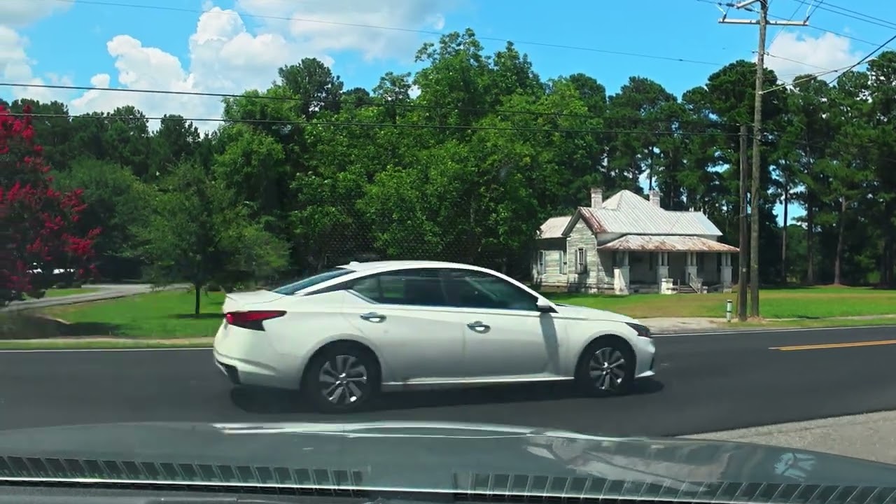 Driving Through Olanta and Timmonsville, South Carolina, (USA)