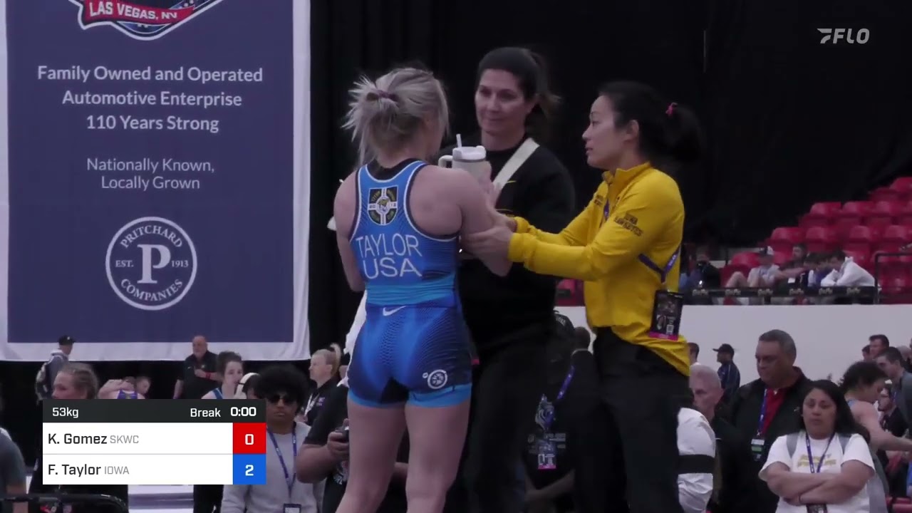 53 Kg Semis - Katie Gomez, Sunkist Kids Wrestling Club Vs Felicity Taylor, Iowa Womens WC-TMWC 2fc