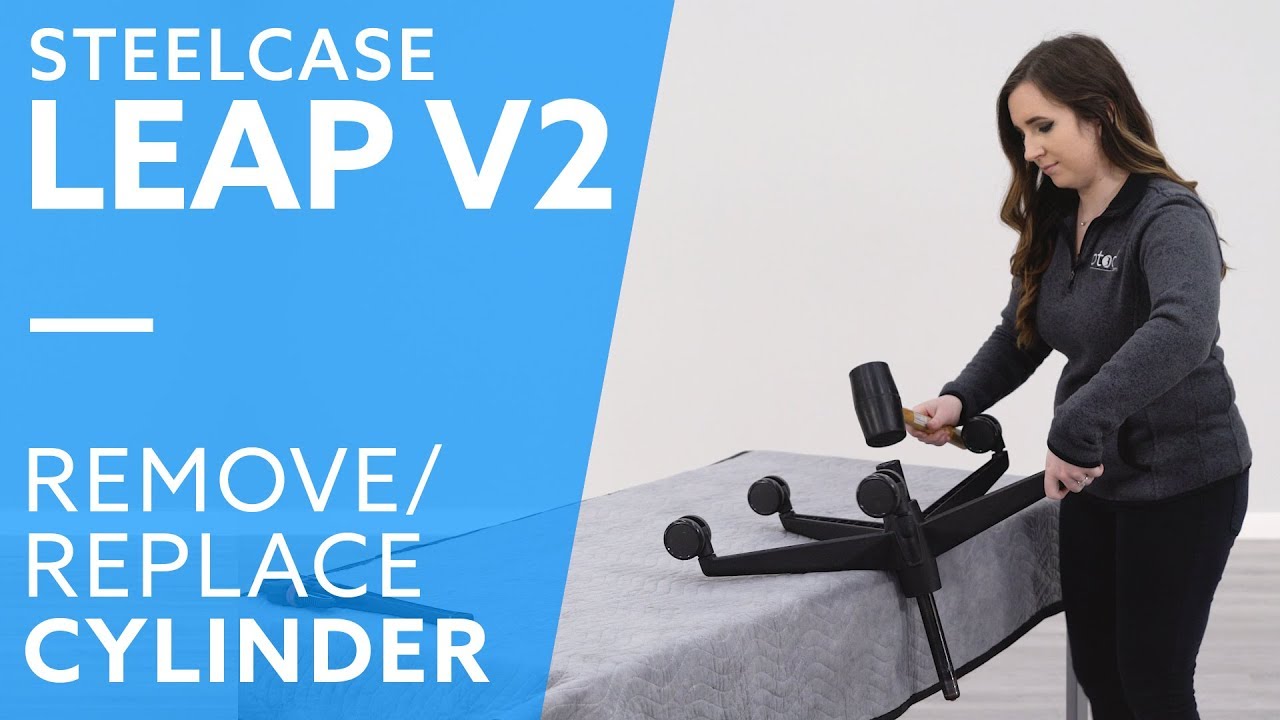 Steelcase Leap V2: How-To Remove & Replace Gas Cylinder