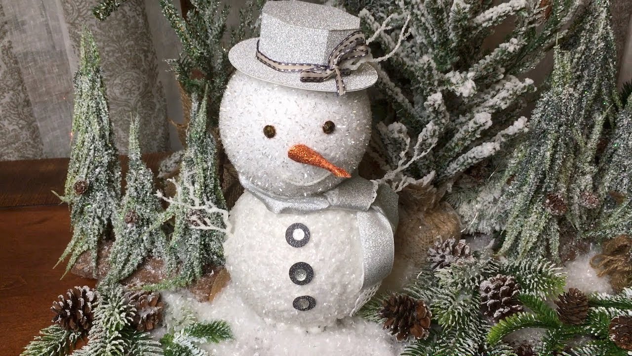 Merry Craftmas DIY 2017 Snowman - Collaboration w/Auntie Coo Coo