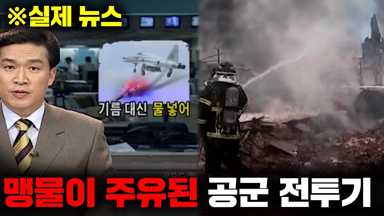 대한민국 공군 역사상 최악의 황당한 사건, '맹물 전투기 추락사고'의 숨겨진 이야기들 [사건사고]