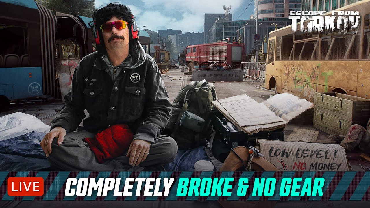 🔴LIVE - TARKOV - LEVEL 9-11 - COMPLETELY BROKE & NO GEAR