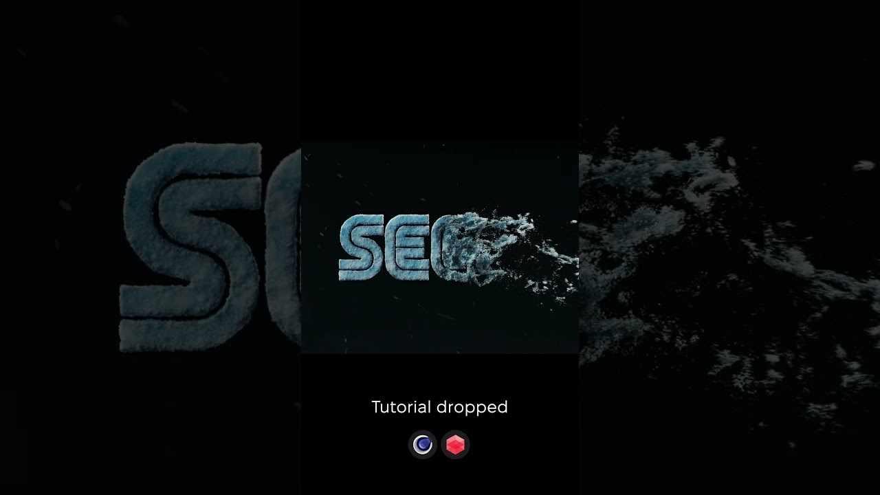 Logo Desintegration with Particles in Cinema 4D | Part 1 #cinema4d #c4d #tutorial
